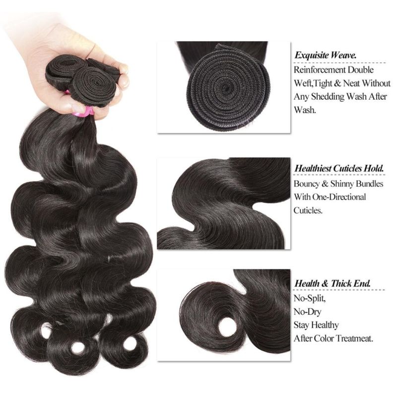 Wholesale Factory Price Brazilian Hair 100% Virgin Human Hair Bundles