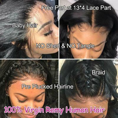 Sunlight Lace Front Human Hair Wigs Unprocessed Raw Indian Human Hair Wigs Straight Black