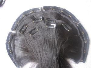 Full Head Deluxe Set Clips in Human Hair Extension