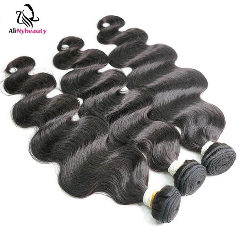 Alinybeauty Wholesale Price Virgin Indian Hair Raw Indian Hair Vendor Cuticle Aligned Hair Virgin Human Body Wave Hair Bundles Vendors