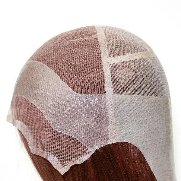 Ll033 Human Hair Wig French Lace with Unti-Slipped PU Women Hair Systems