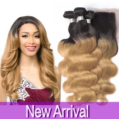 Curly Wavy Hair Bundles Omber Color 1b #27 #30 100% Human Hair Weft
