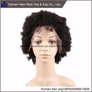 Beautiful Afro Kinky Curl Glueless Full Lace Wig with Natural Hairline