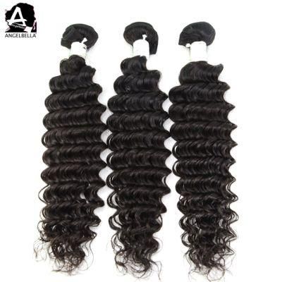 Angelbella Wholesale Price Human Hair Bundles Wavy Peruvian Virgin Hair Weave Wefts