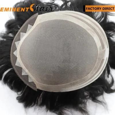 Lace Front Men&prime;s Human Hair Toupee