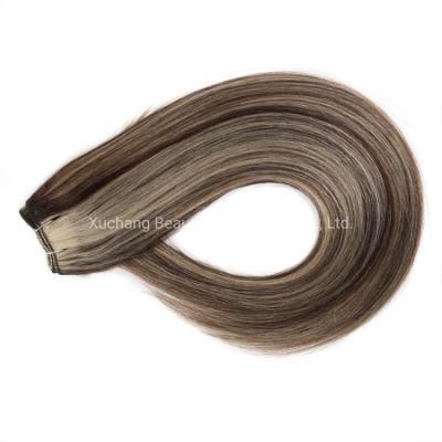 Factory Wholesale Hair Weft Machine Piano P6 613# Color Straight Weave Human Hair