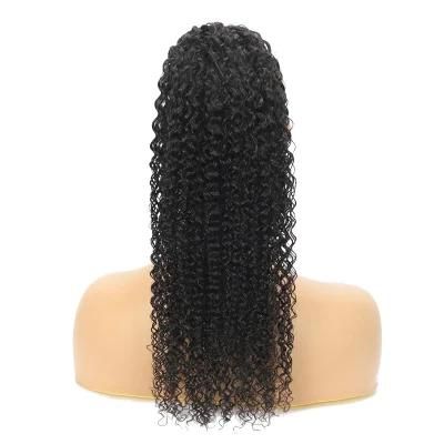 Kinky Curly Ponytail Human Hair Remy Brazilian Wrap Around Ponytail Drawstring Ponytail Clip in Hair Extensions