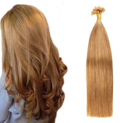 Super U Tip Nail Hair Extensions Machine Remy Hair Natural Real Human Hair #27 Hair Extensions