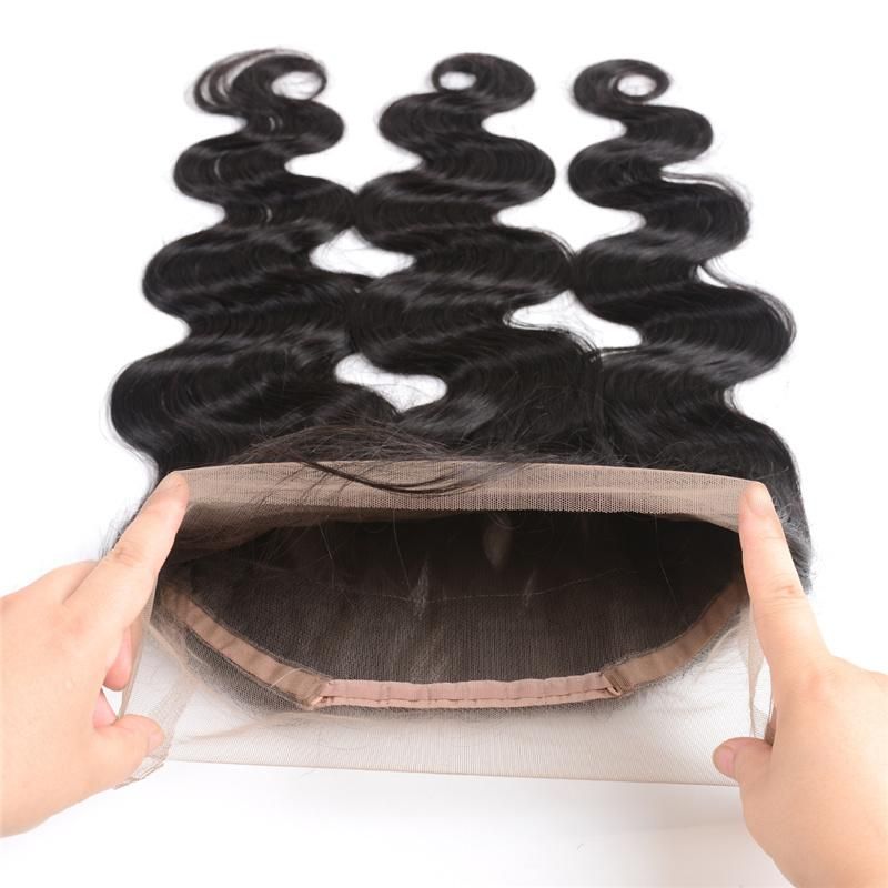 Wholesale Cheap Natural Raw Lace Frontal with 360 Lace Closure with Bundles
