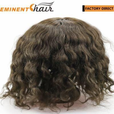 Eminent Hair Factory Indian Human Mono Hair Natural Men Toupee