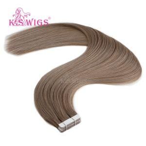 Indian Remy Human Hair Extensions Top Blue Tape Hair