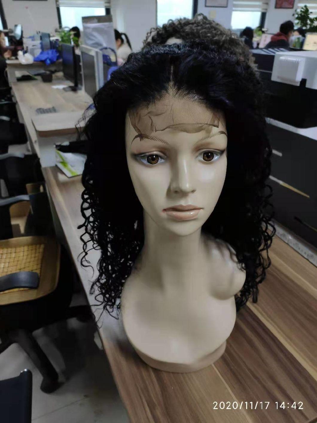 Natural Hair Brazilian Human Hair Wavy Lace Wigs