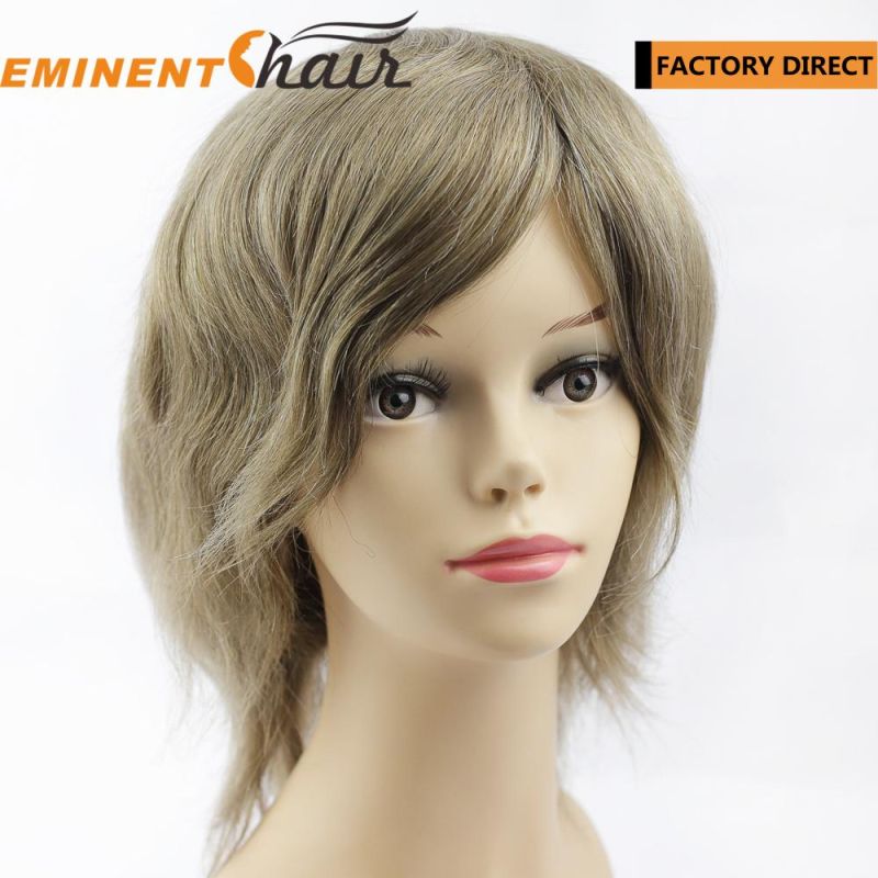 Custom Made Human Hair Lace with Mono Women Wig