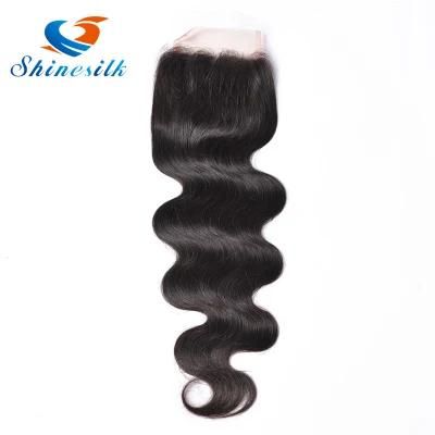 Virgin Brazilian Natural Hair Closure Piece 4*4 Lace Clousre