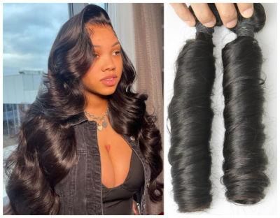 Spring Curl 100% Virgin Hair Weaving with 3 Years Life Time