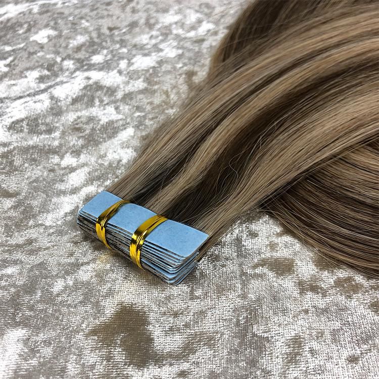 12A Remy Virgin Hair Cuticle Aligned Straight Human Tape Hair Extension