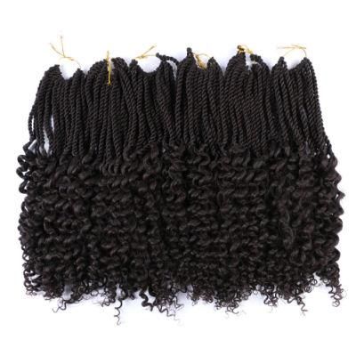 Senegalese Twist Hair Curly Ends Crochet Braid Chinese Dreadlocks Hair Extensions