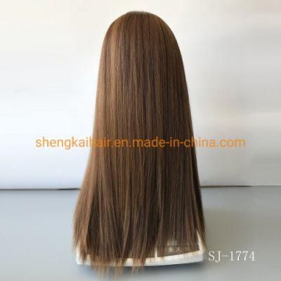 Wholesale Good Quality Full Handtied Long Straight Synthetic Lace Front Wigs 615