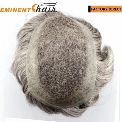 Grey Hair Men&prime;s Hair Replacement--Factory Direct Hair Replacement