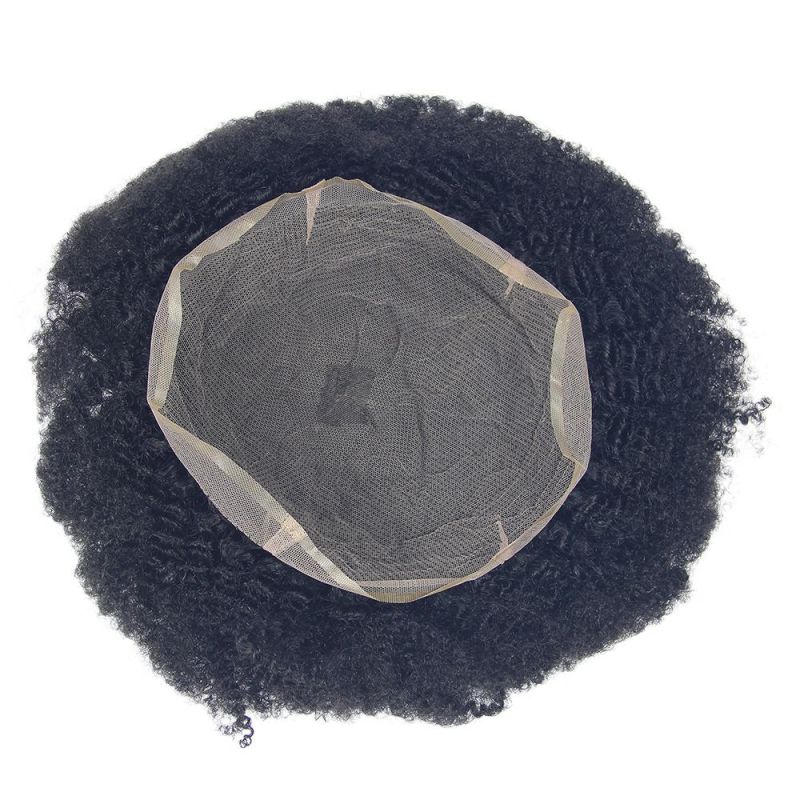 Kbeth New Arrival 8*10 Size Human Hair Wigs for Men Full Lace Men Natural Hair Wig Black Man Afro Toupee Wholesale