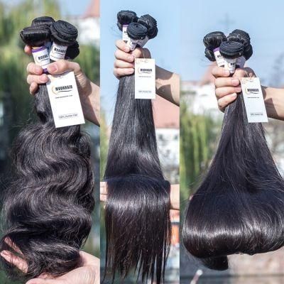 Human Hair Extension Weft Vrigin Brazilian Indian Raw Human Hair Weaves Double Drawn Vietnamese 12A Grade Hair Bundles