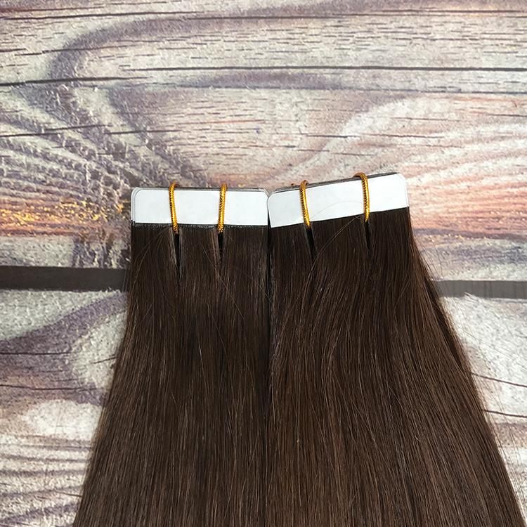 Russian Human Hair Double Drawn Invisible Remy Tape in Hair Extensions #2
