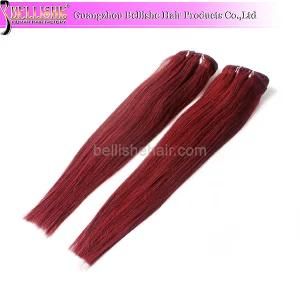 #99j Red Wholesale Real Peruvian Hair Weave
