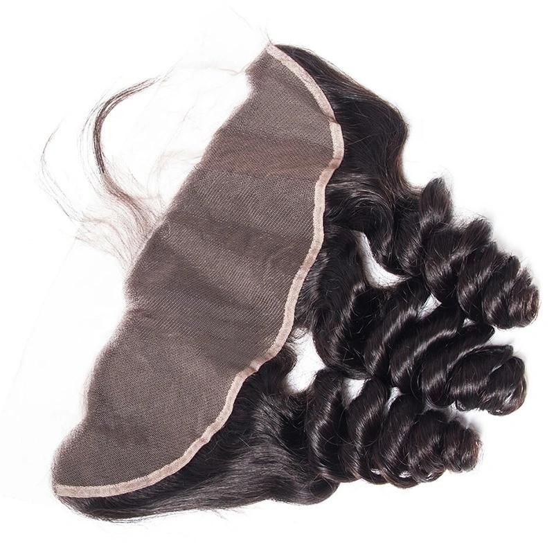 Kbeth Hot Sale Loose Wave Cheap Brazilian Human Hair 13*4 Lace Toupee Human Hair Extensions for Black Women From China Factory