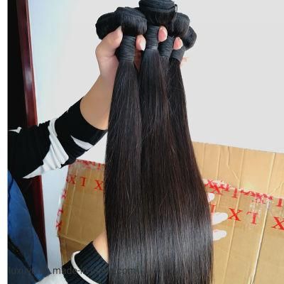 Luxuve Wholesale Factory Large Stock Fast Delivery 10A Mink Hair Bone Straight Human Hair Bundles with Closure Cambodian Hair