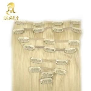 Straight Clip Hair Extensions Brazilian Remy Human Hair