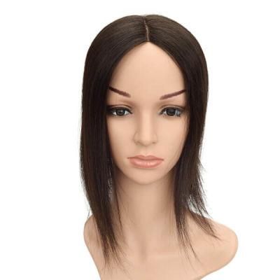 Medium Remy Hair Stock Mono Hair Topper for Women New Times Hair