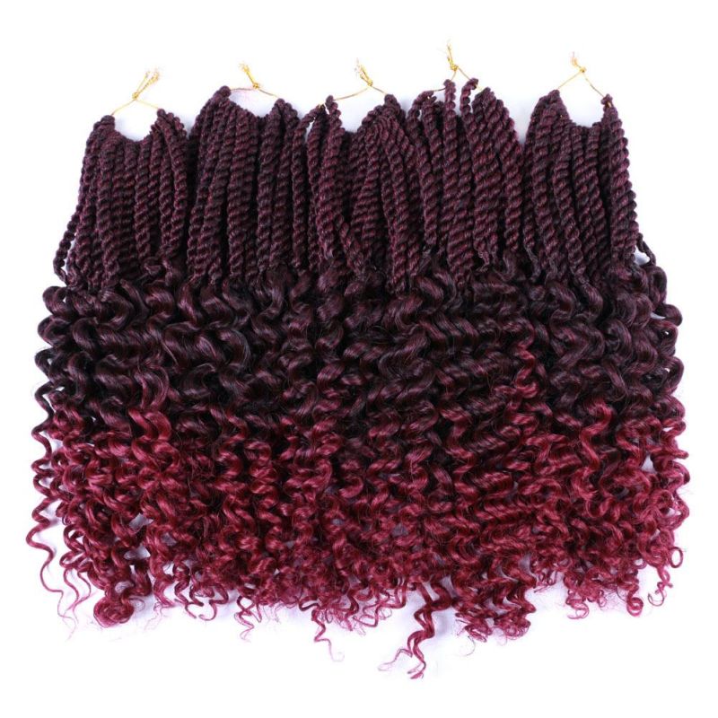 Senegalese Twist Hair Curly Ends Crochet Braid Chinese Dreadlocks Hair Extensions