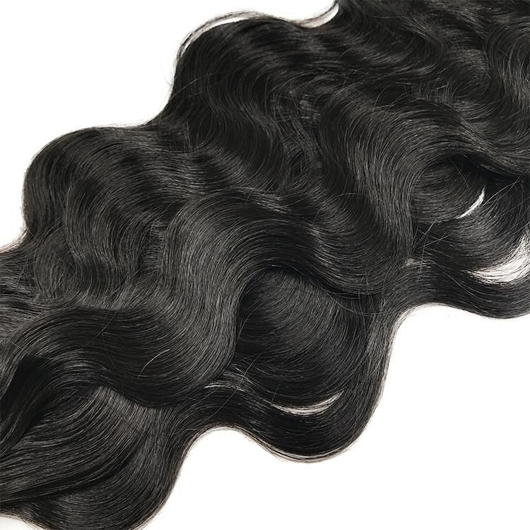 Wholesale Natural Pure Color Brown Water Deep Wavy Indian Hair Flat Tip Hair Extension