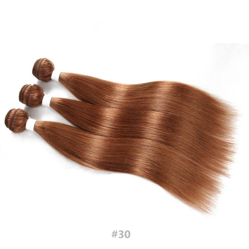 Straight Brazilian Human Hair Hair Bundles Burgundy Red Blonde Brown Color Remy Human Hair Weaving Bundles Extensions