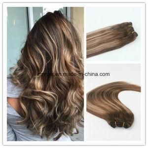 Balayage Color #4#27 Hot Selling Virgin Hair Straight Human Hair Weaving Hair Weft