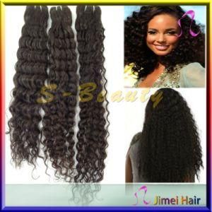 Natural Color Natural Curly Brazilian Hair Weave, Hair Products