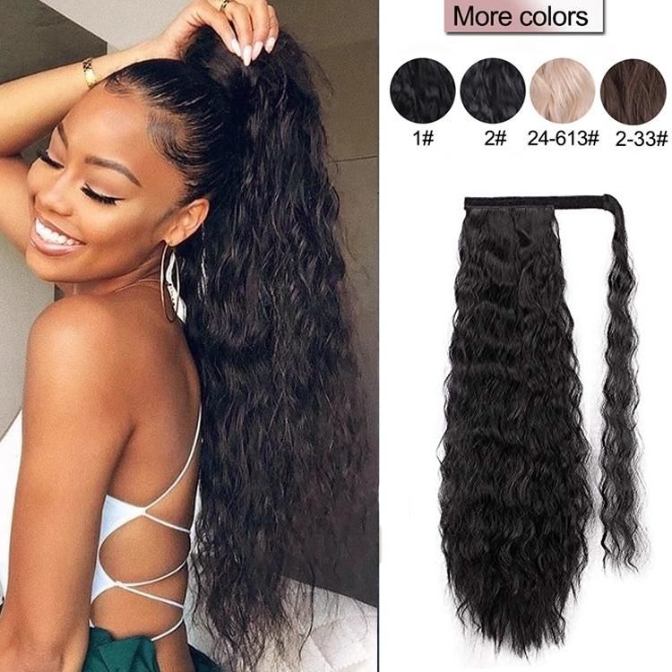 Kbeth Ponytail Hair Extensions Hot Selling Natural Kinky Curly Drawstring Ponytails 100% Brazilian Virgin Human Hair Ponytail Extension for Black Women