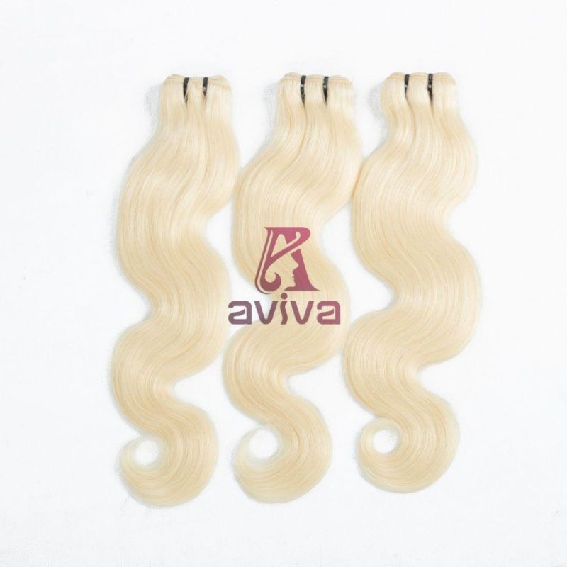 100% Virgin Hair Weave Brazilian Remy Human Hair Extension Blonde/#613