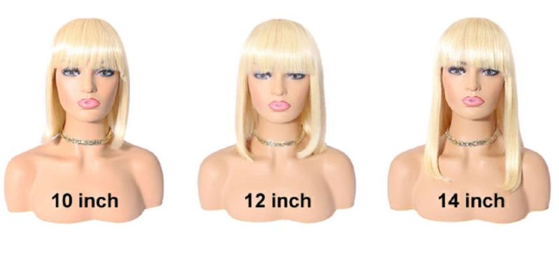 Large Stock for Black Friday 1b/613 Blonde Machine Made Human Hair Wigs 8-14 Inch Glueless Bob Short Wig Black Women