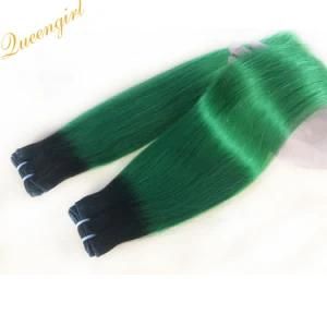 Popular Silky Straight Virgin Remy Braids Hair Weave Brazilian Ombre Human Hair
