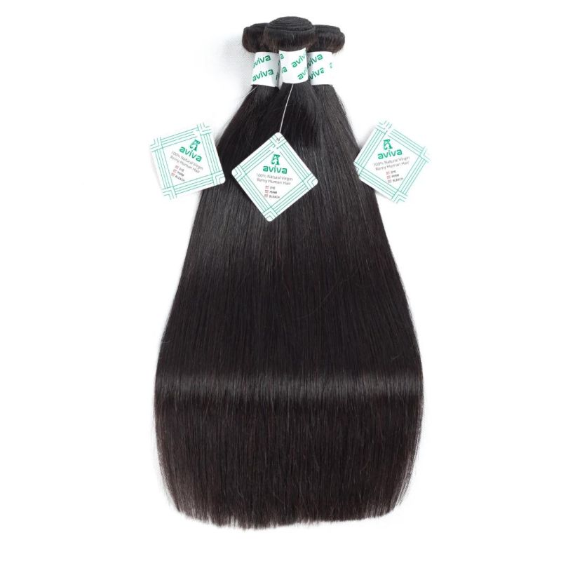 Natural 7A Straight 20inch Brazilian Virgin Human Hair Extension