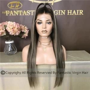 Solon Color Chinese Virgin/Remy Human Hair Full/Frontal Lace Wig with Best Price