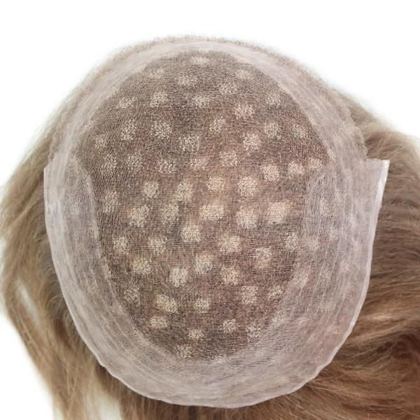 Lw780 Best Quality Human Hair Highlight Color Full Lace Hair Replacement Systems