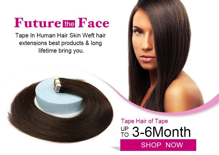 Remy European Human Hair Straight 20PCS Invisable Tape Hair Extensions