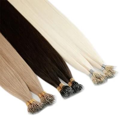 Wholesale Human Hair Extention, Remy European Nano Tip Hair Extension.