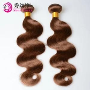 Factory Wholesale Top European Virgin Remy Light Brown Color Body Wave Human Hair Weave