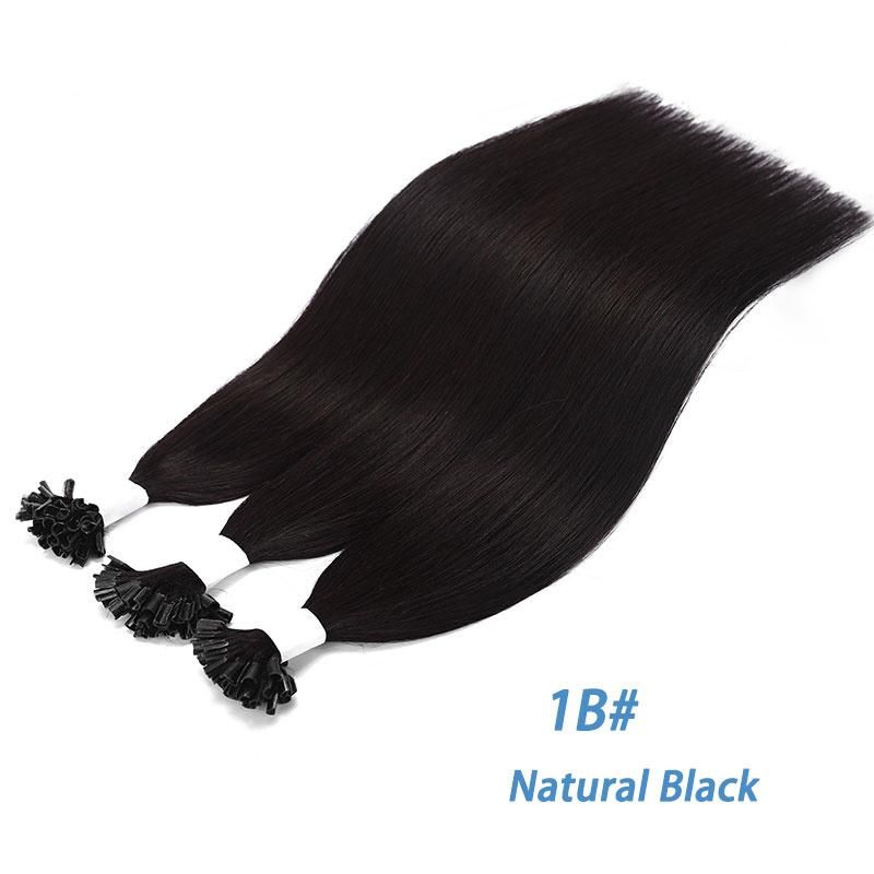 Fusion Hair Balayage Color Keratin Glue U Tip Hair Extensions