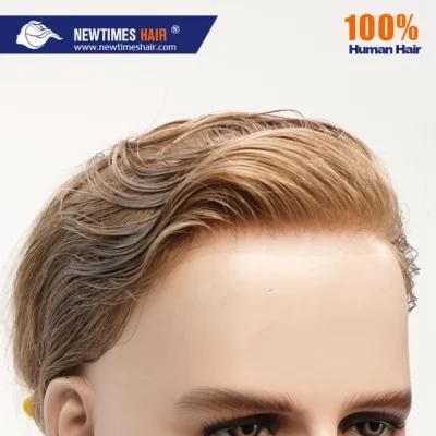 100% Human Virgin Hair Toupee Hot Selling