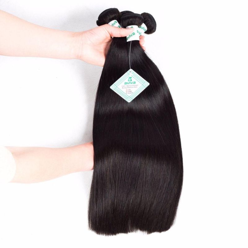 8A Brazilian Human Hair Extension Natural Color Hair