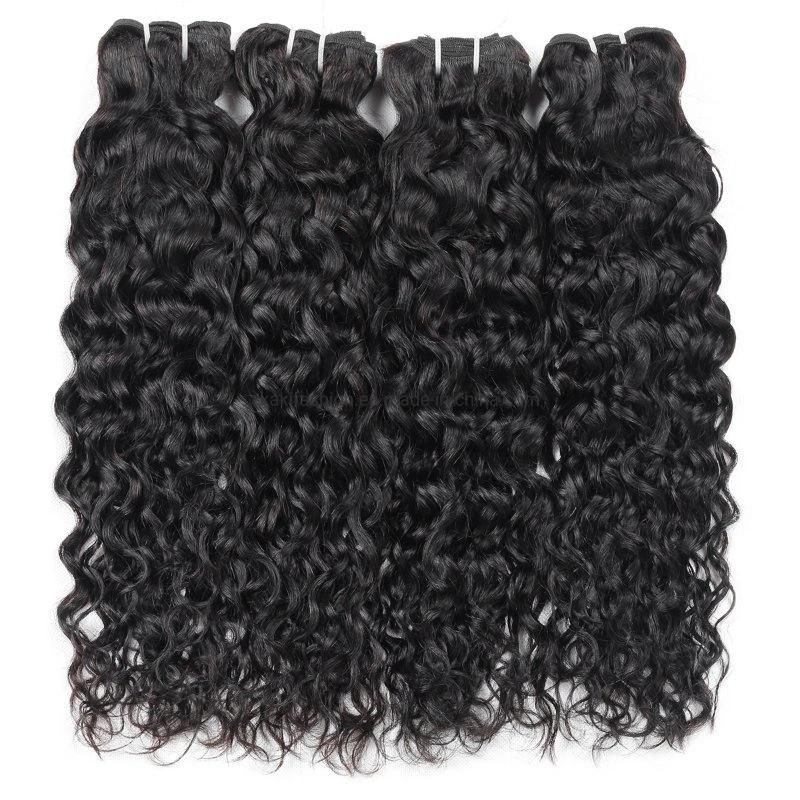 Hot Selling 8-28 Inch Long Human Hair Bundles Water Wave 8A